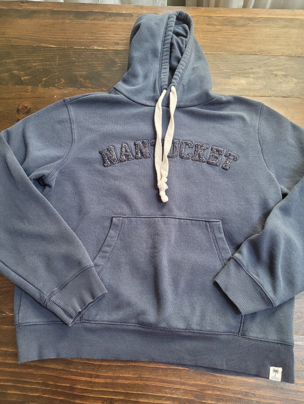 Nantucket Sweatshirt Hoodie Navy Blue Comfy Oversized Soft Unisex Medium